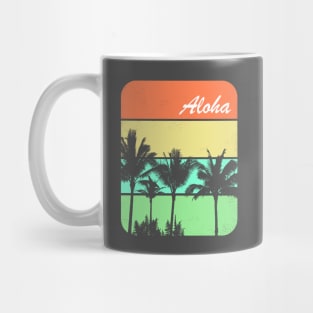 Aloha Palm Trees Hawaiian Shirt Mug